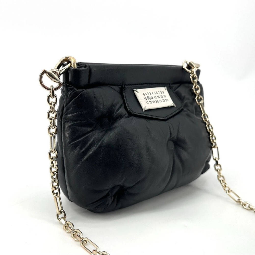 Maison Martin Margiela Black Quilted Crescent Crossbody
